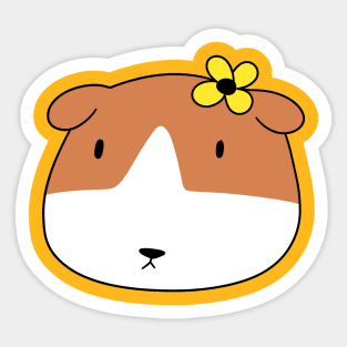 Flower Guinea Pig Sticker